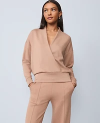 Ann Taylor Weekend Collection Wrap Sweatshirt Flower Pot Women's