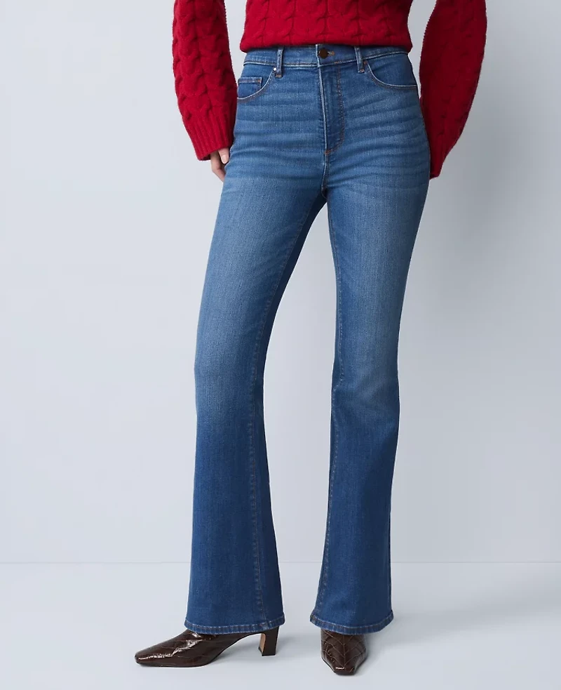 Ann Taylor The Boot Jean Refined Dark Indigo Wash Women's