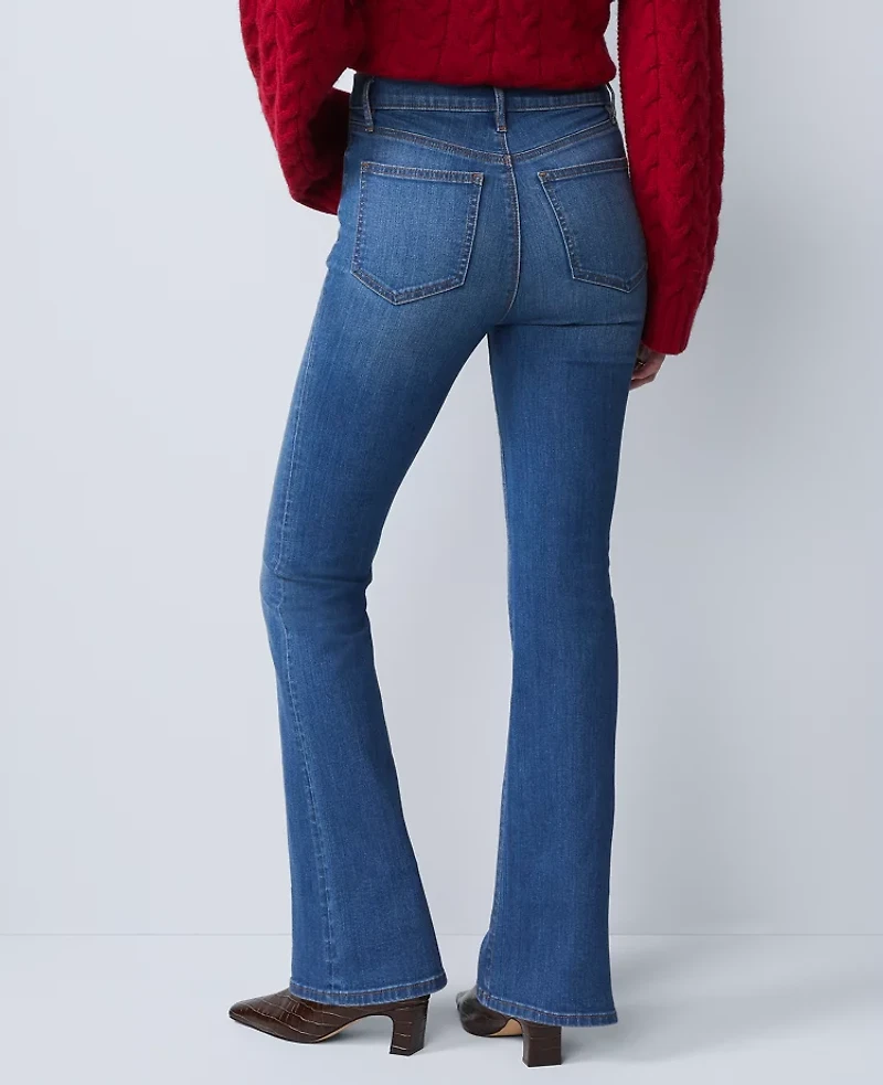Ann Taylor The Boot Jean Refined Dark Indigo Wash Women's