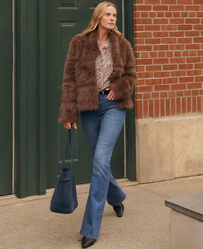 Ann Taylor The Boot Jean Refined Dark Indigo Wash Women's