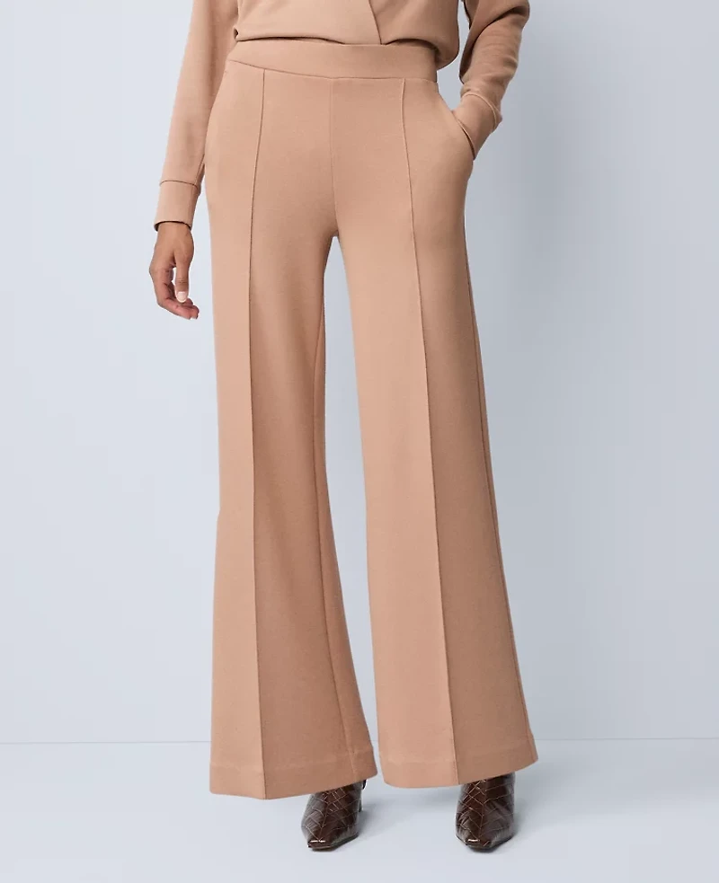 Ann Taylor Petite Weekend Collection Easy Wide-Leg Pant Flower Pot Women's