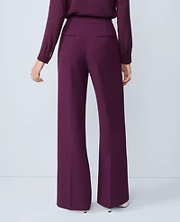 Ann Taylor The Wide-Leg Pant Fluid Crepe — Curvy Fit Winter Bloom Women's