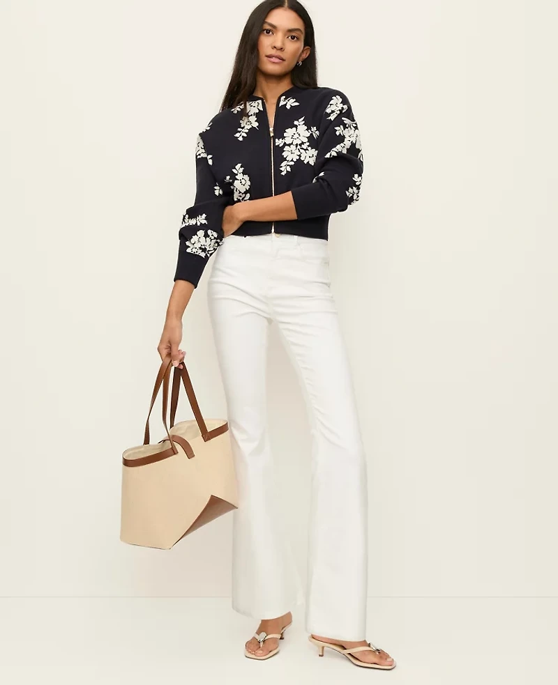 Ann Taylor The Boot Jean White Women's