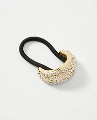 Ann Taylor Embellished Hair Tie Goldtone Women's