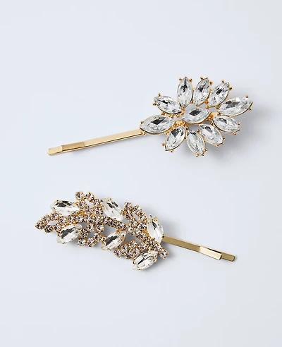Ann Taylor Crystal Bobby Pin Set Women's
