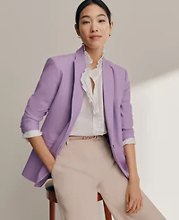Ann Taylor The Petite Longline Blazer Bi-Stretch Twill Women's