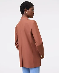 Ann Taylor The Petite Longline Blazer Bi-Stretch Twill Women's