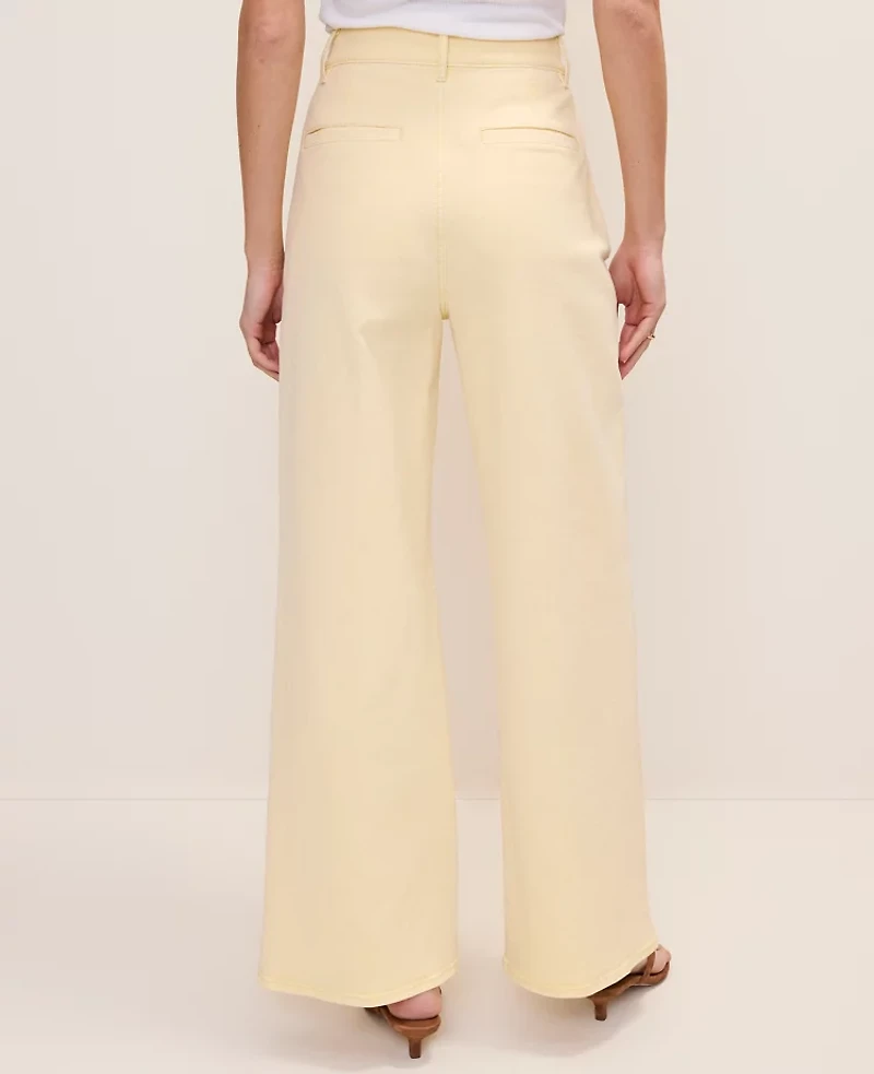Ann Taylor The Denim Trouser Lemon Pavlova Women's