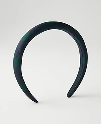 Ann Taylor Tartan Embellished Headband Black Women's