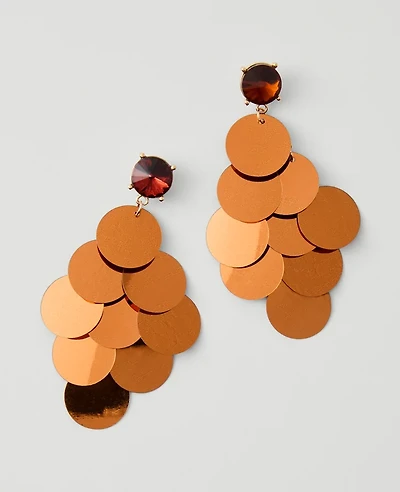 Ann Taylor Sequin Drop Earrings Women's