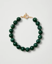 Ann Taylor Stone Statement Necklace Ivory Women's