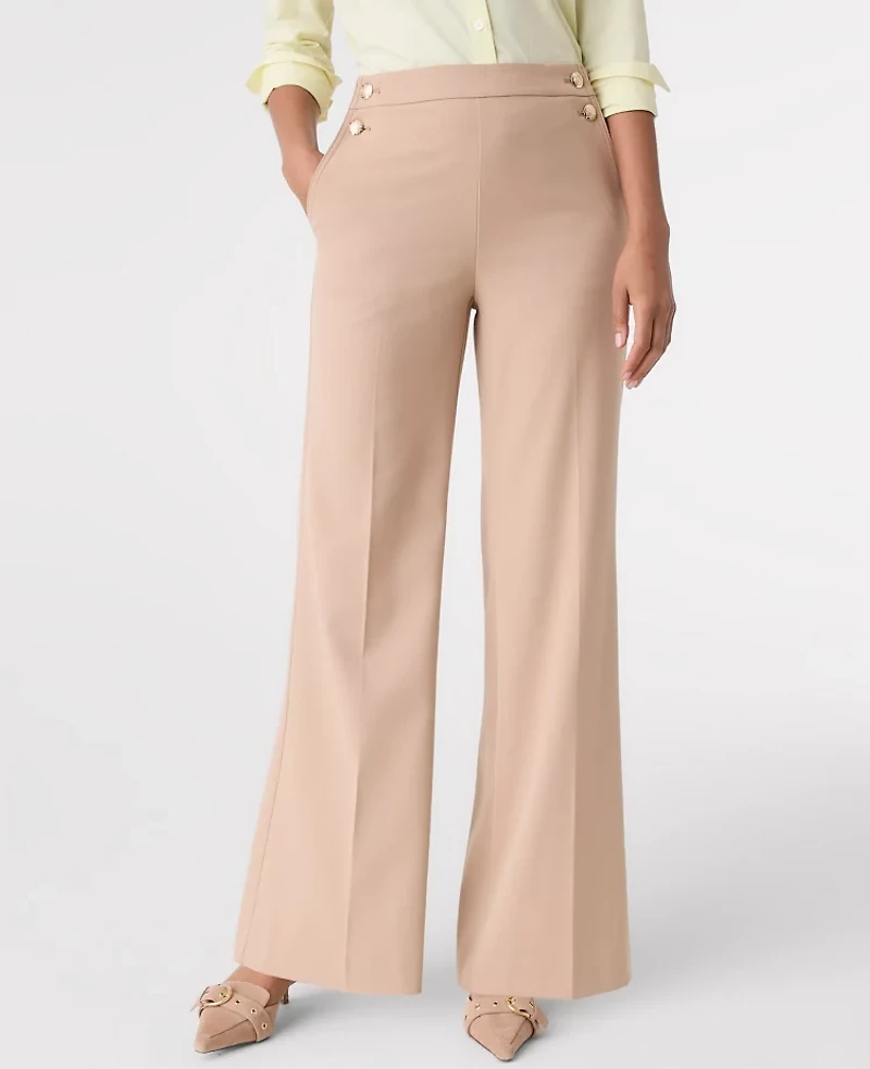 Ann Taylor The Petite Everyday Sailor Wide Leg Pant Women's