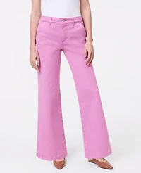 Ann Taylor Weekend Collection Wide-Leg Jean Dusty Mauve Women's