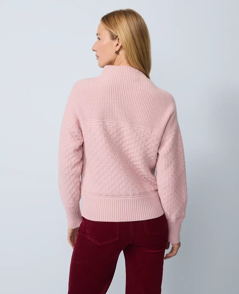 Ann Taylor Weekend Collection Mixed Stitch Sweater Women's