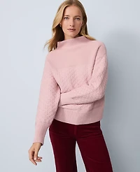 Ann Taylor Weekend Collection Mixed Stitch Sweater Women's