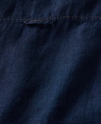Ann Taylor Haven Well Within The Daily Shirt Linen Night Navy Women's