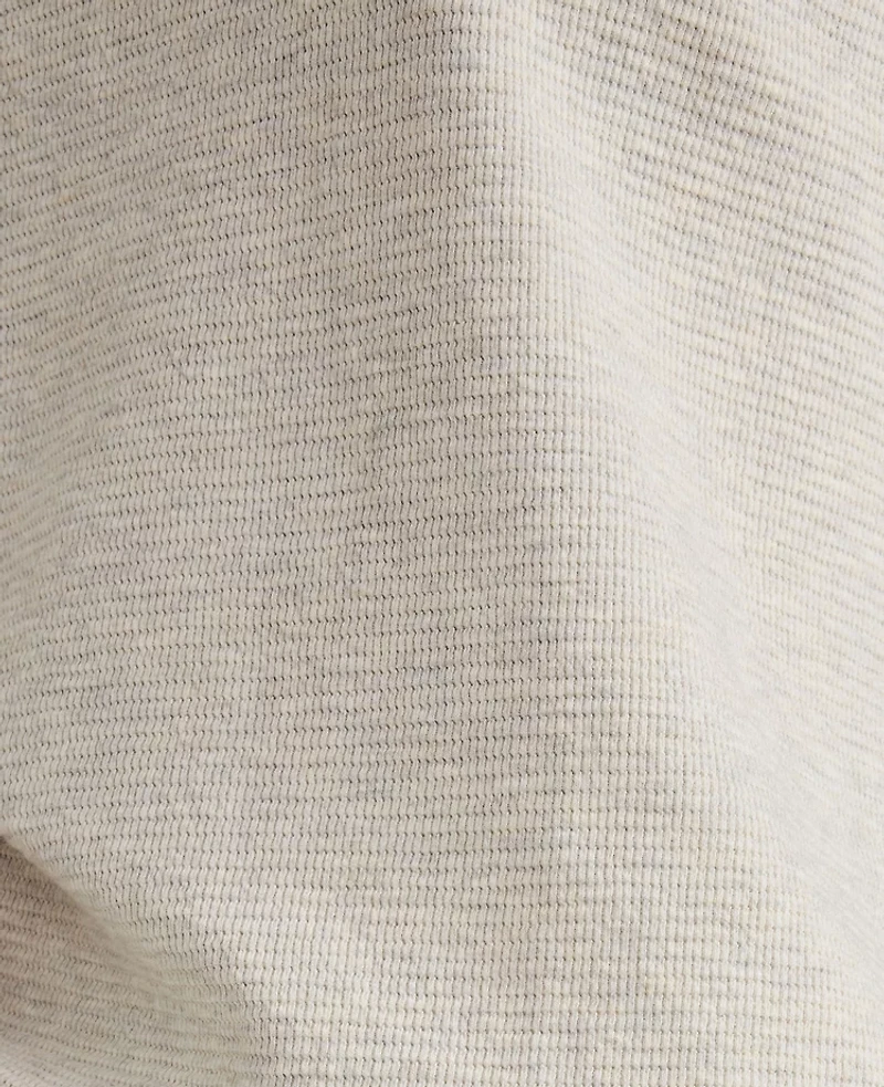 Ann Taylor Haven Well Within Cotton Blend Ottoman Rib Mock Neck Top Full Moon Grey Women's