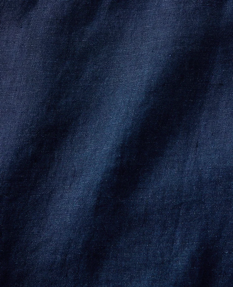 Ann Taylor Haven Well Within Linen Barrel Leg Pants Night Navy Women's