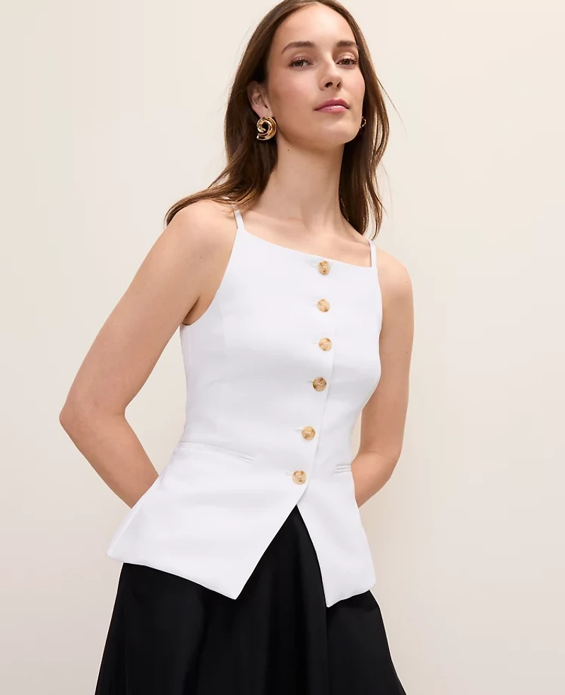 Ann Taylor The Cutaway Vest Women's