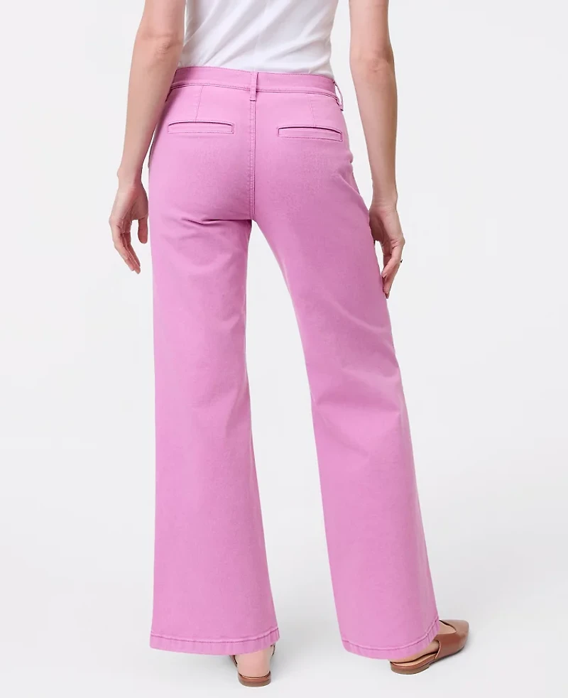 Ann Taylor Petite Weekend Collection Wide-Leg Jean Dusty Mauve Women's