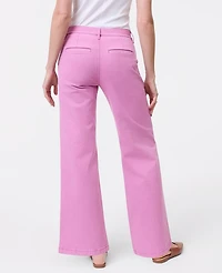 Ann Taylor Petite Weekend Collection Wide-Leg Jean Dusty Mauve Women's