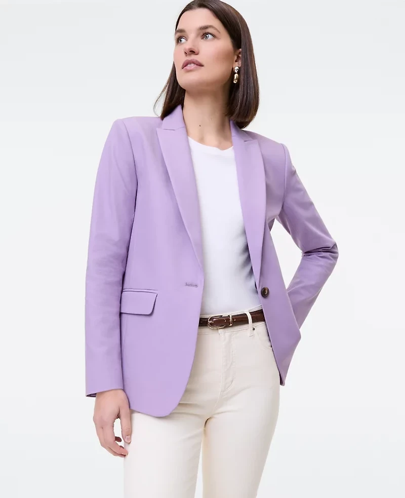 Ann Taylor The Longline Blazer Bi-Stretch Twill Women's