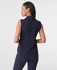 Ann Taylor Petite Shawl Collar Top Night Sky Women's