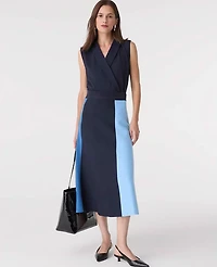 Ann Taylor Petite Shawl Collar Top Night Sky Women's