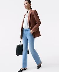 Ann Taylor The Petite Mid Rise Boot Jean Light Wash Women's