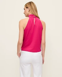 Ann Taylor Twist Neck Halter Top Women's