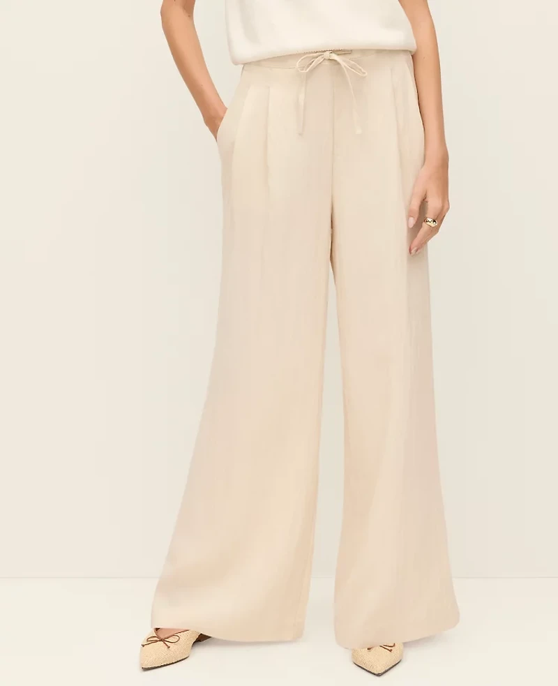 Ann Taylor Weekend Easy Fit Wide-Leg Pant Women's