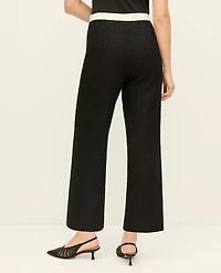 Ann Taylor The Grace Straight Pant Tweed Black Women's