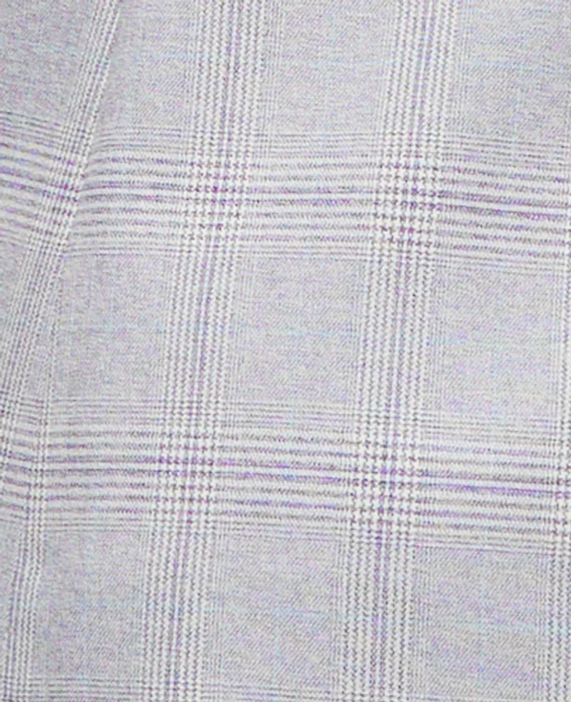 Ann Taylor The Greenwich Blazer Plaid Blue/White Combo Women's