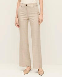 Ann Taylor The Jayne Crop Trouser Glen Check Neutral Women's