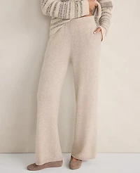 Ann Taylor Haven Well Within Cashmere Straight Leg Pants Muted Taupe Heather Women's