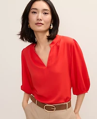 Ann Taylor Puff Sleeve Blouse Women's