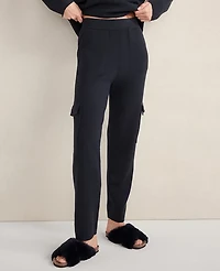 Ann Taylor Haven Well Within Viscose Blend Cargo Pants Nightfall Navy Women's