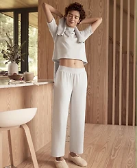 Ann Taylor Haven Well Within Cozy Knit Cropped Pants Light Grey Heather Women's