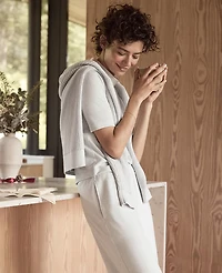 Ann Taylor Haven Well Within Cozy Knit Cropped Pants Light Grey Heather Women's