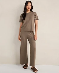 Ann Taylor Haven Well Within Relaxed Jersey T-Shirt Saddle Brown Women's