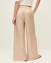 Ann Taylor The Petite Easy Wide-Leg Pant Pale Sandalwood Women's