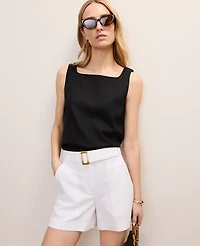 Ann Taylor Linen Blend Tank Top Women's