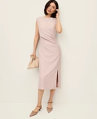 Ann Taylor The Petite Twist Sheath Dress Brushed Sand Women's