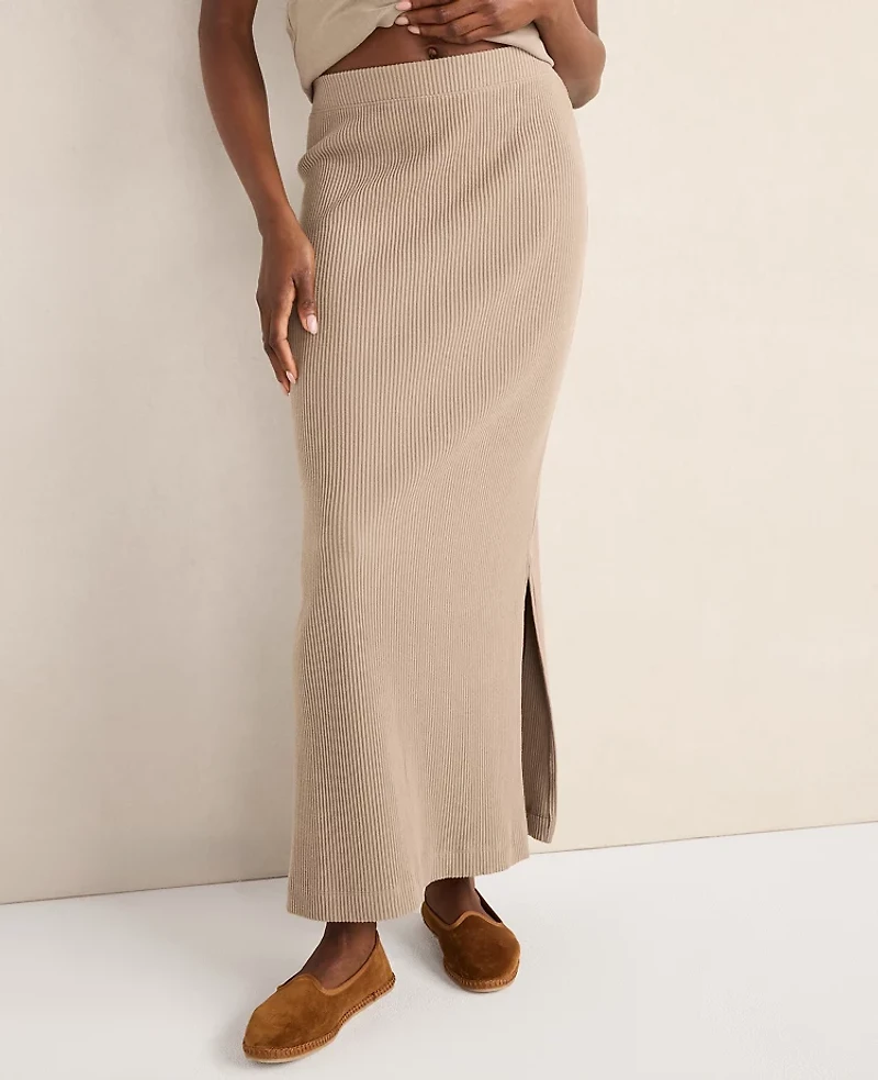 Ann Taylor Haven Well Within Ottoman Rib Pencil Skirt Dark Navy Women's