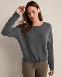 Ann Taylor Haven Well Within Cashmere Tie-Front Crewneck Sweater Women's