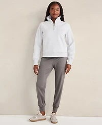 Ann Taylor Haven Well Within Cloud Fleece Half-Zip Pullover Glacier Freeze Women's