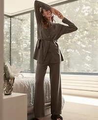 Ann Taylor Haven Well Within Relaxed Jersey Wide Leg Pants Saddle Brown Women's