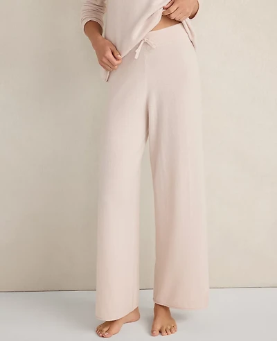 Ann Taylor Haven Well Within Featherweight Cashmere Wide Leg Pants Pearl Women's