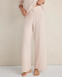 Ann Taylor Haven Well Within Featherweight Cashmere Wide Leg Pants Pearl Women's