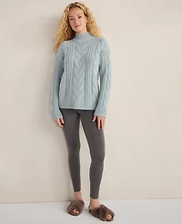 Ann Taylor Haven Well Within Cashmere Mock Neck Sweater Heather Women's